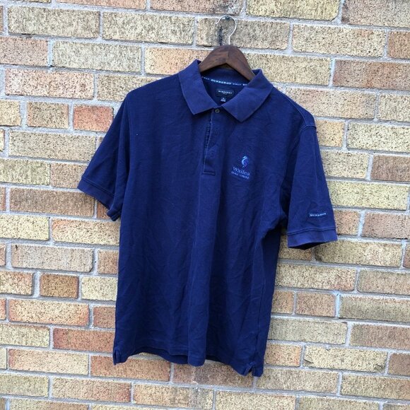Vintage Burberry Golf Polo Button Up Shirt Medium - Picture 3 of 5